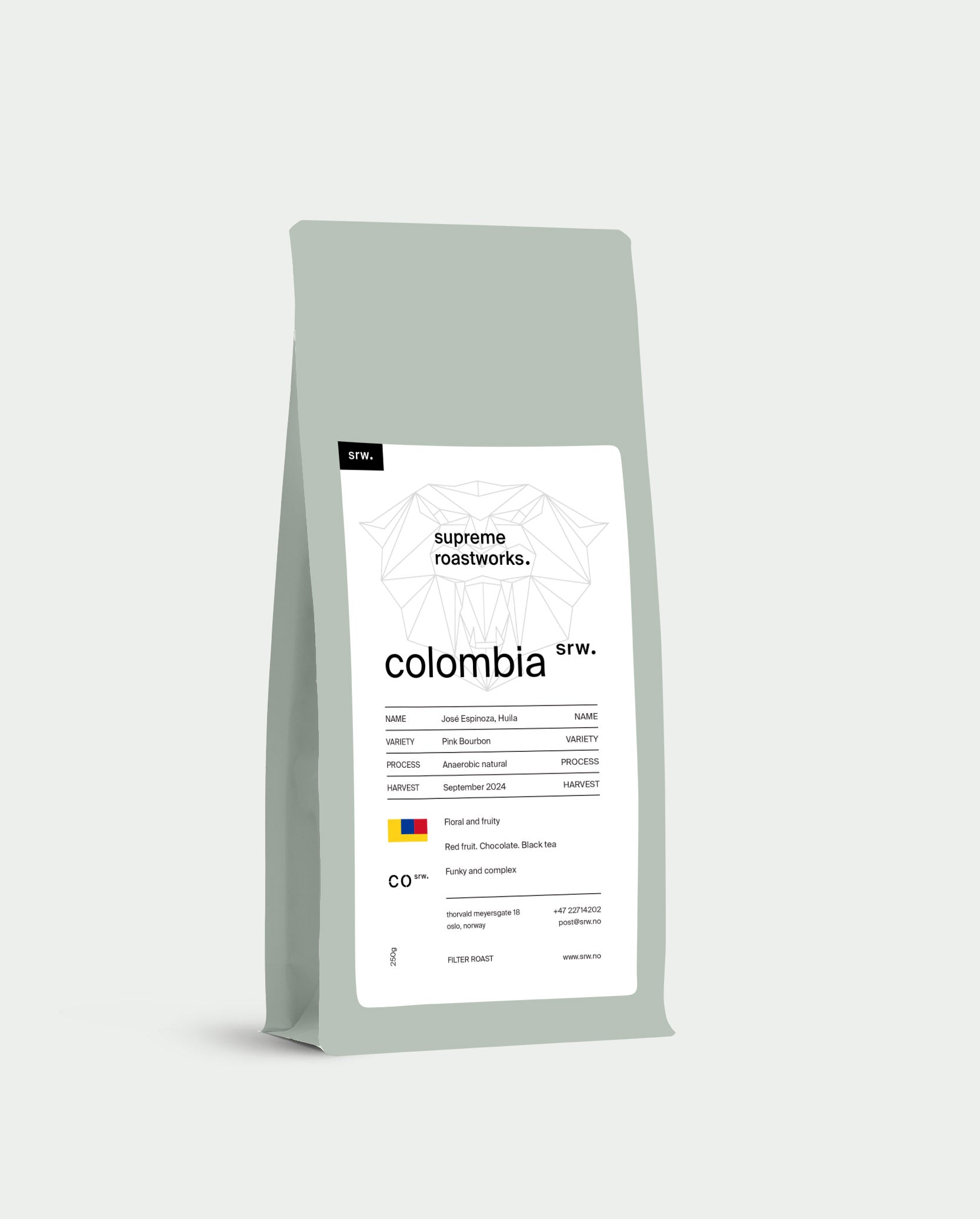 Photo of Colombia, José Espinoza, Huila, Anaerobic natural, 250g
